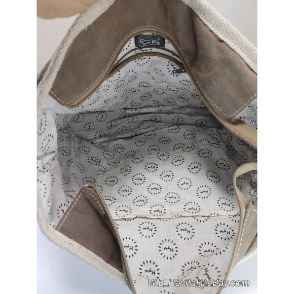 Myra Bag Brown and Cream Tote - Picture 6 of 16